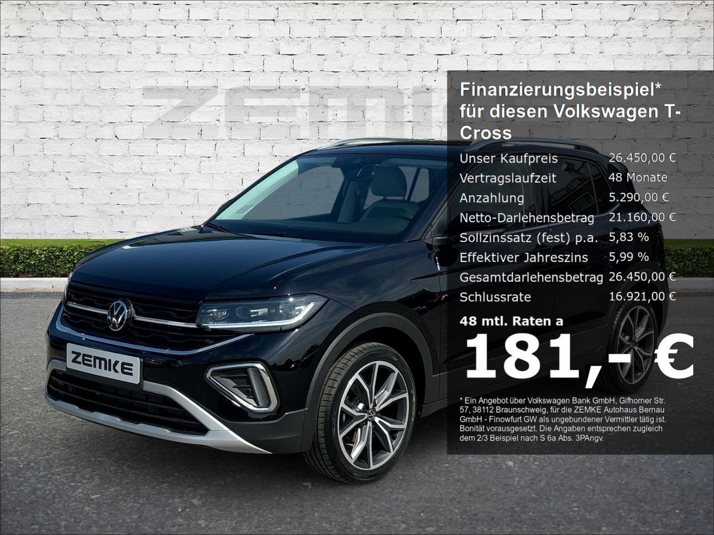 Volkswagen T-Cross Style 1.0 TSI DSG Navi Digitales Cockpit