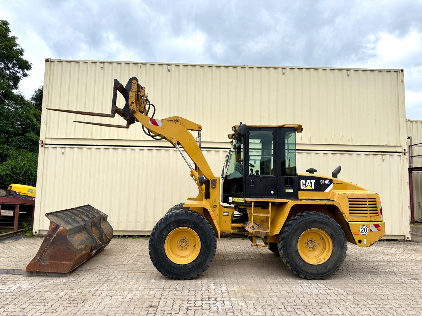 CAT 914G / Schaufel+ Gabel / Deutsche Maschine