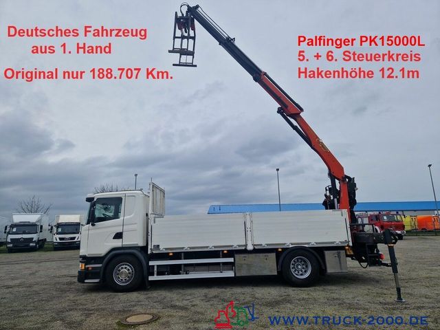 Scania G370 Kran PK15001L nur 188.707 Km. 1. Hand Klima