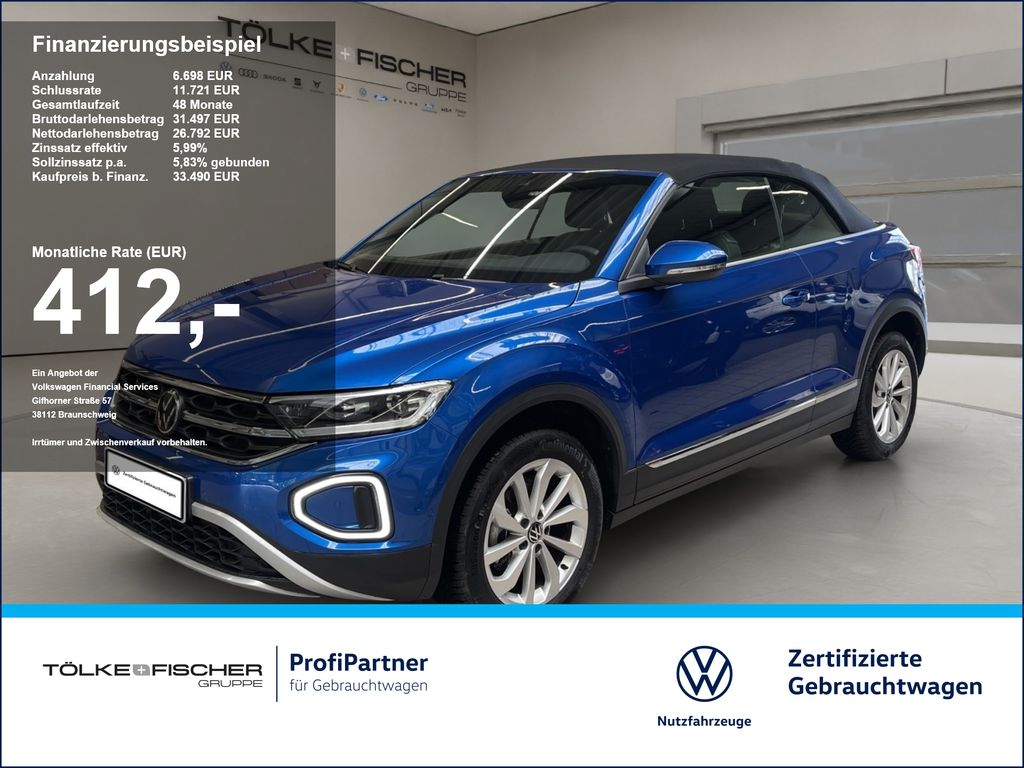 T-Roc Cabriolet 1.5 TSI Style ACC AUT Kam. Navi