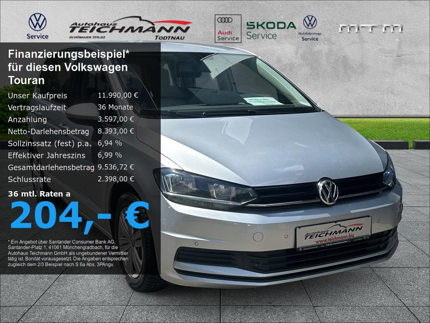 Volkswagen Touran Trendline BMT 1.2 TSI*Sitze-7*AHK*