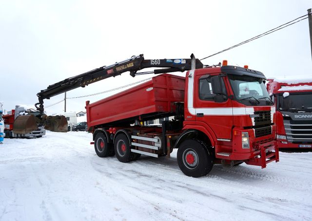 Volvo TERBERG FM1350, 6x6 +HMF Crane