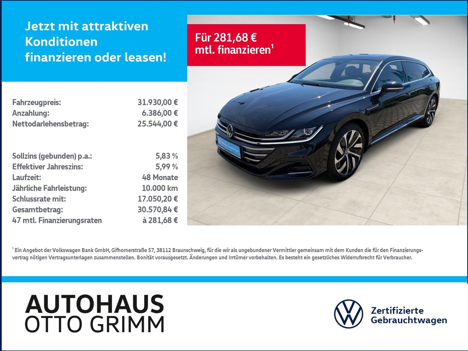 Volkswagen Arteon Shootingbrake 2.0 TDI DSG R-Line Standh.
