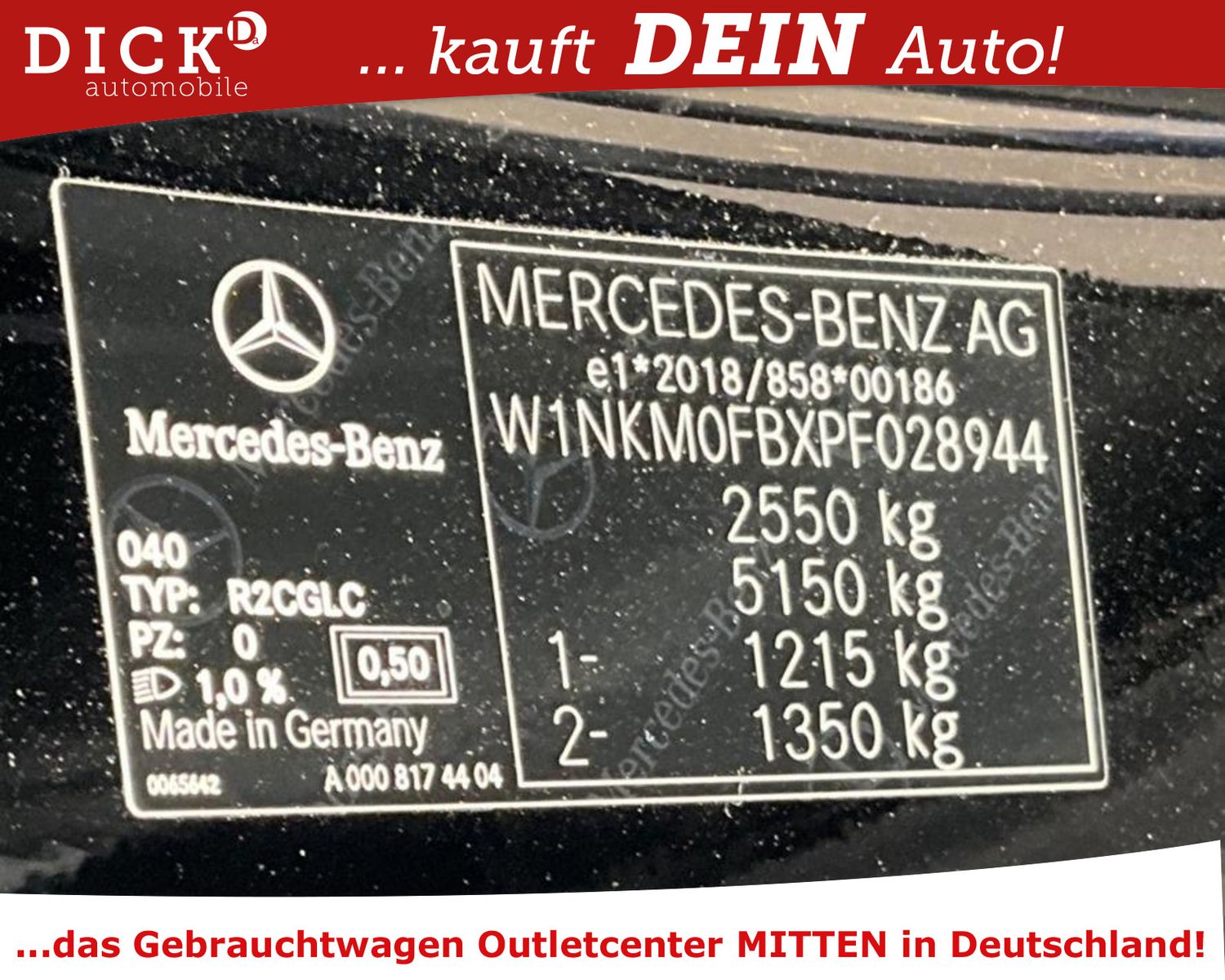 Fahrzeugabbildung Mercedes-Benz GLC 220d Ava LED/NAVI/ACC/VIRTU/HIFI/SHZ/AHK/8Fa