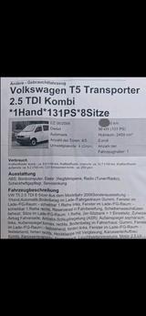 Volkswagen auto t5 transport - VW T5 Transporter in Wiesbaden
