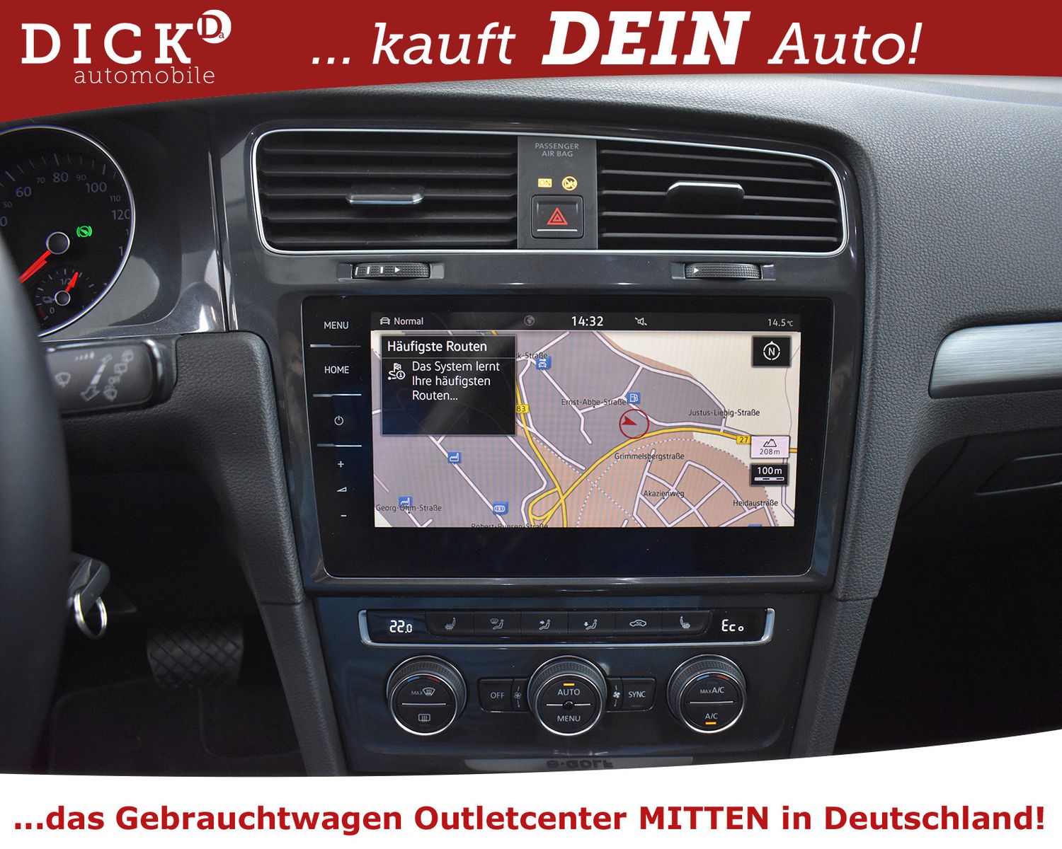 VW Golf VII e-Golf WÄRMEPUMPE+NAVI+LED+ACC+SHZ+PARK - Image 18