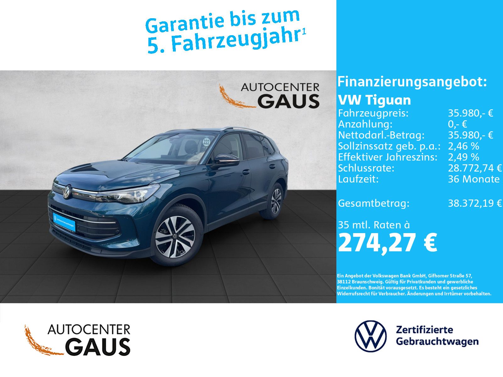 Tiguan Energy 1.5 eTSI DSG AHK*LED*Navi*ACC