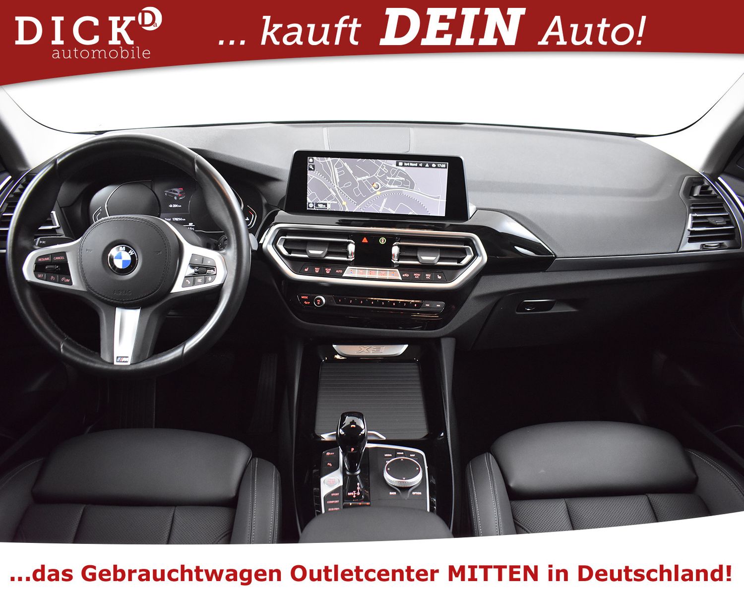 BMW X3 xDr 20d Aut Sport LEDER+PROF+AHK+KAM+SHZ+M19" - Image 11