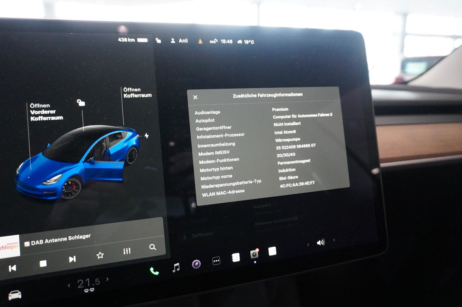 Fahrzeugabbildung Tesla Model 3 PERFORMANCE DUAL-MOTOR NAVI/LED/KAMERA