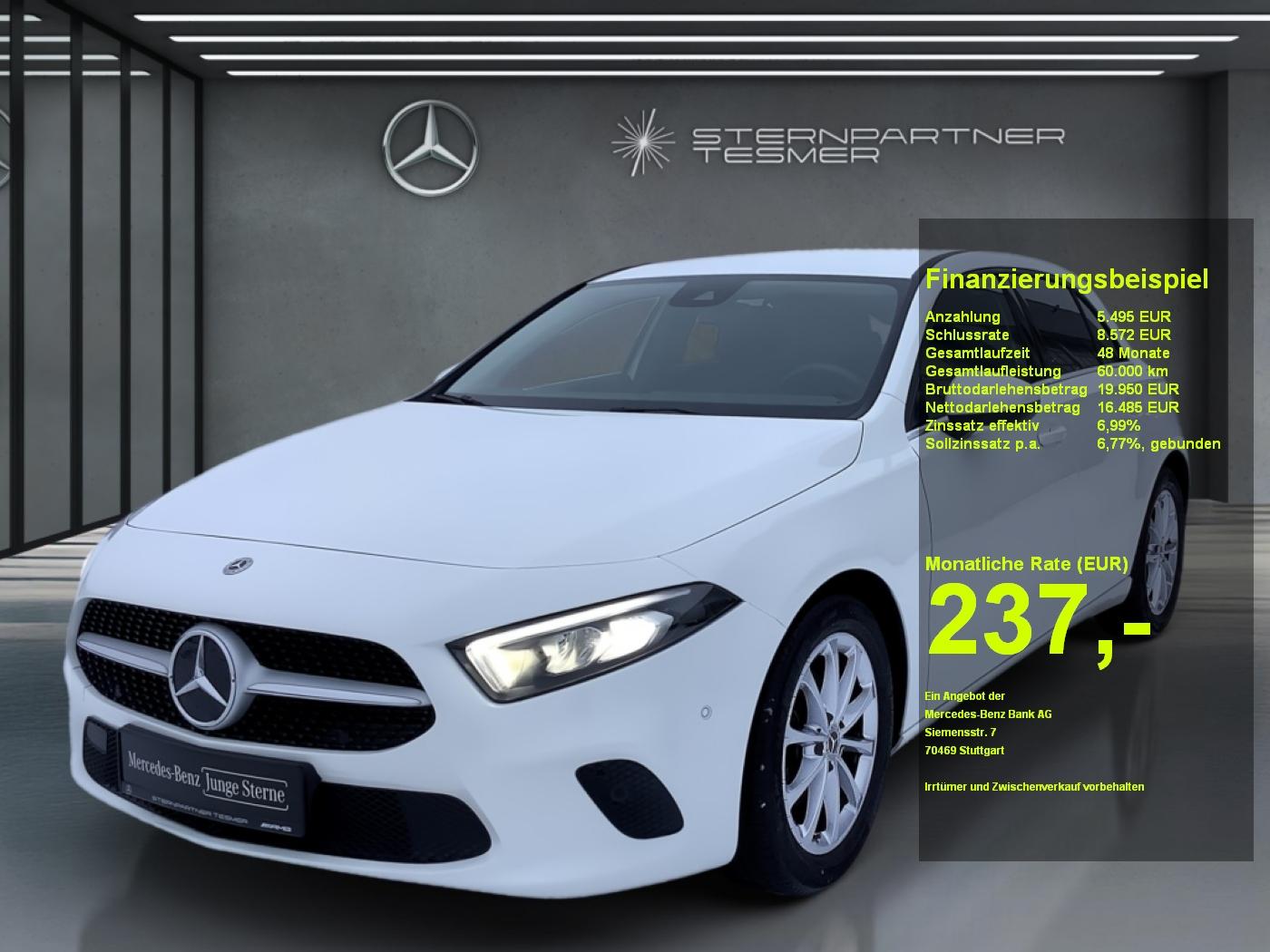 Mercedes-Benz A 160 Navi, LED, MBUX, RFK, Shz, Carplay, Ambie