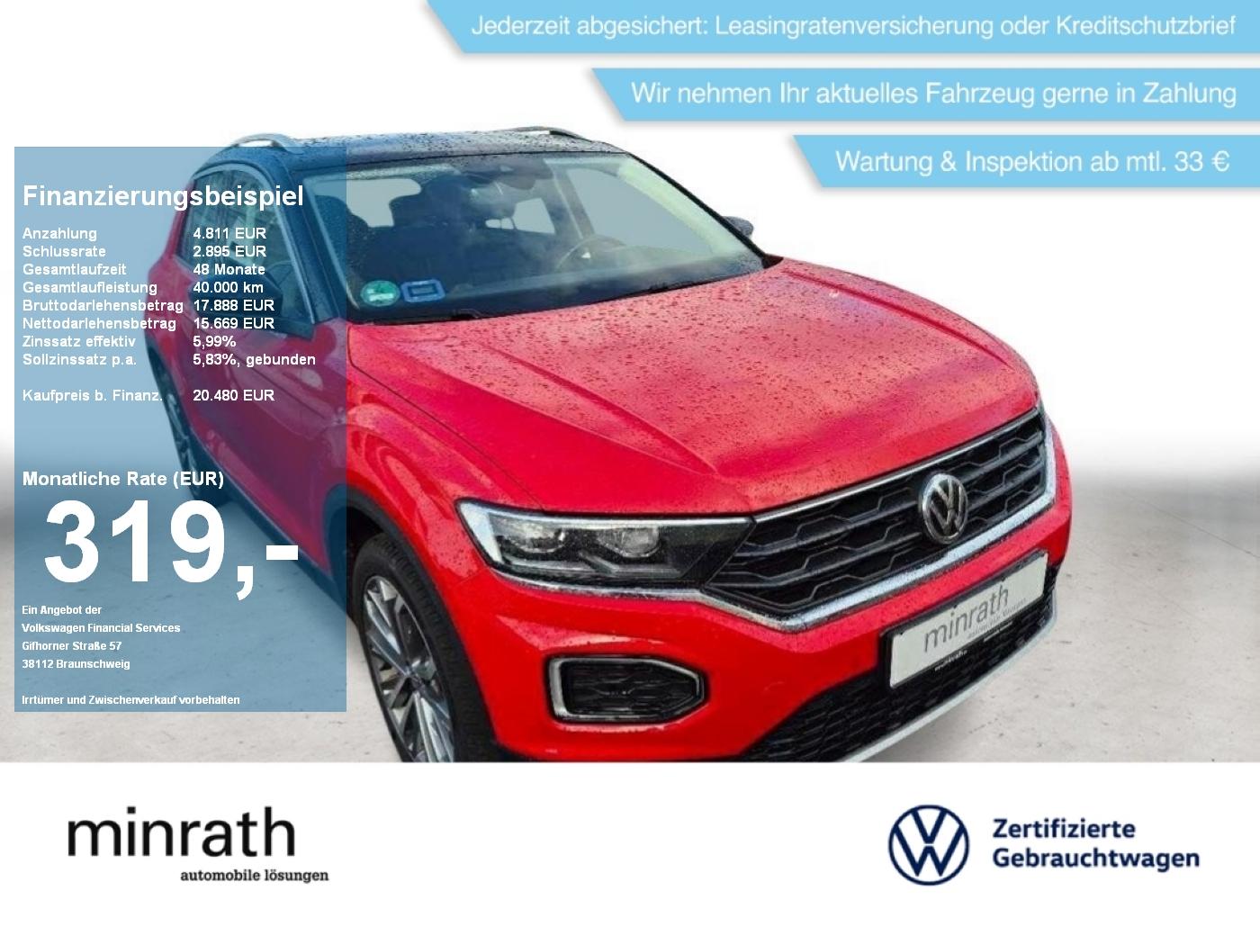 Volkswagen T-Roc Style 1.5 TSI DSG DAB+AHK+ACC+LED+NAVI+PDC