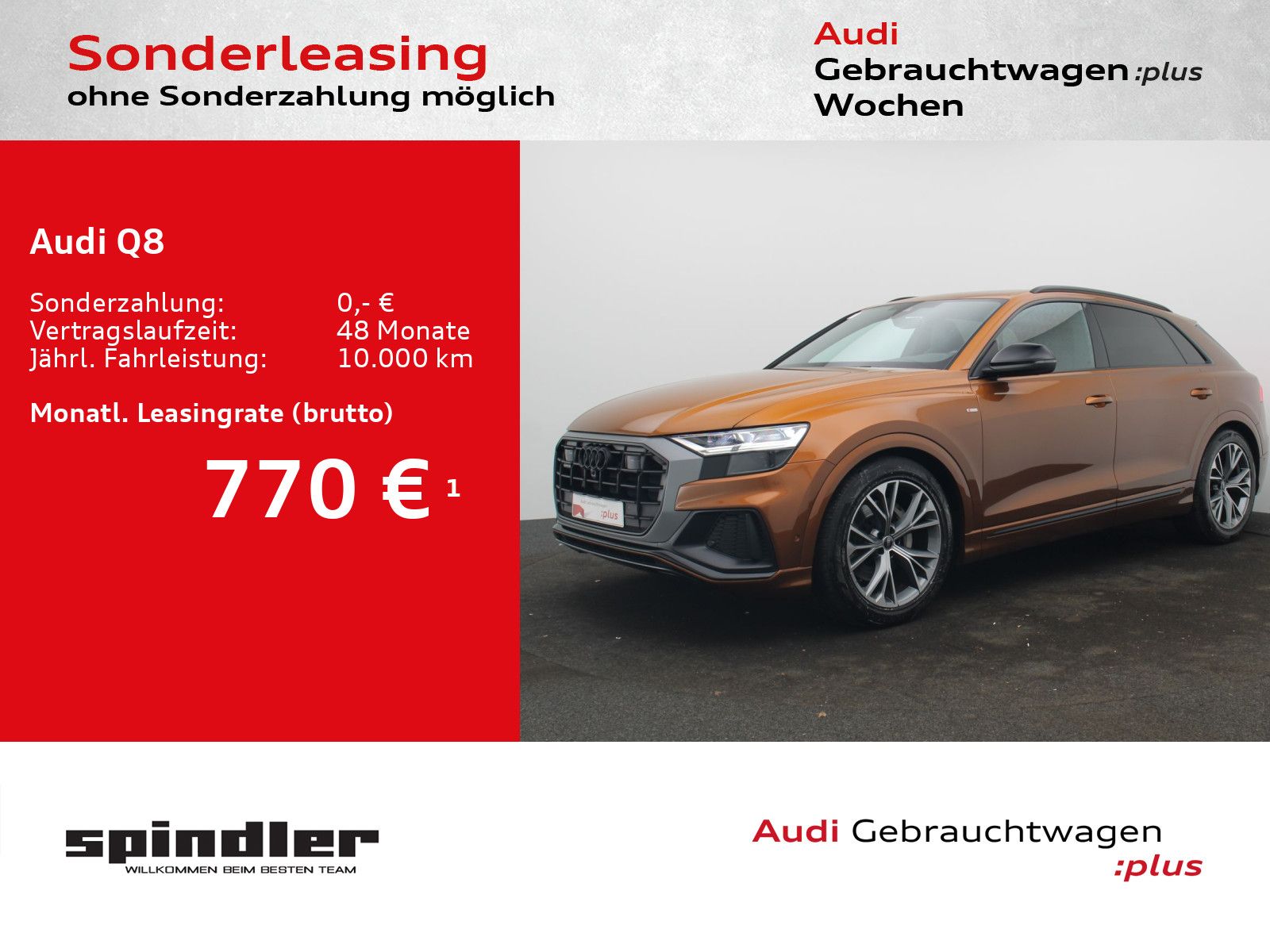 Audi Q8 S-Line select 50TDI quattro / Pano, 360°, AHK