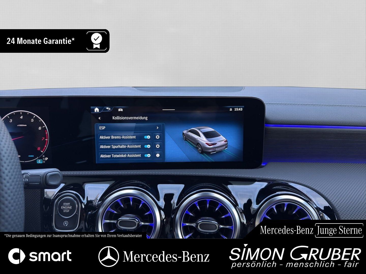 Fahrzeugabbildung Mercedes-Benz CLA 250 4M AMG Fahrass Burm MBeam Memory 360