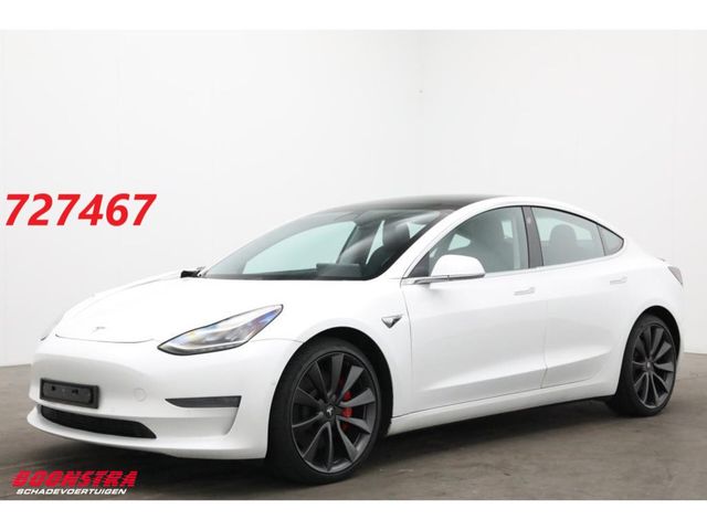 Tesla Model 3 Performance AWD 75 kWh Pano LED ACC