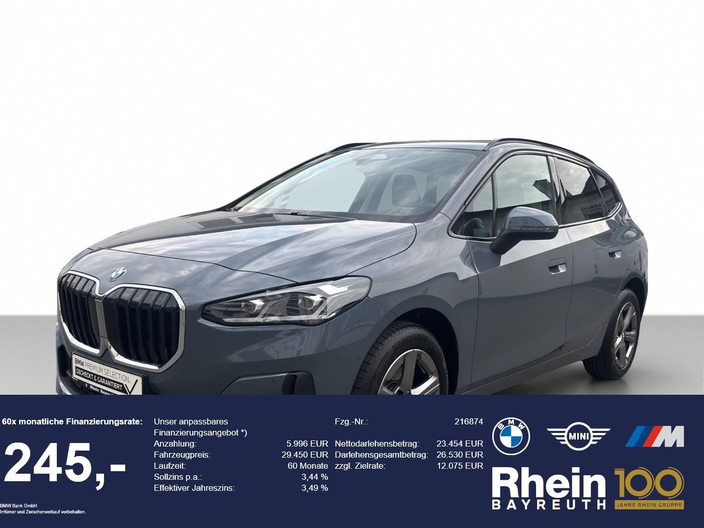 BMW 218d Active Tourer Navi AdapLED Hifi h k Sitz el