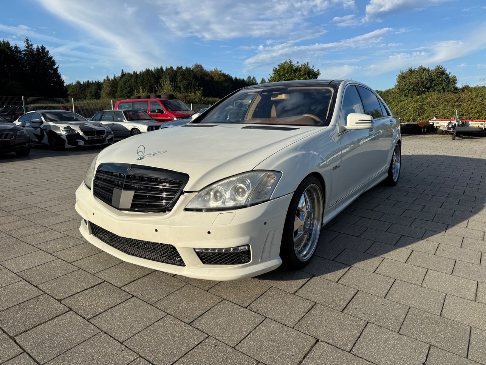 Mercedes S 63 AMG 2009, 6.2 benzīns, Automāts, Sedans, Balts — Latvijā