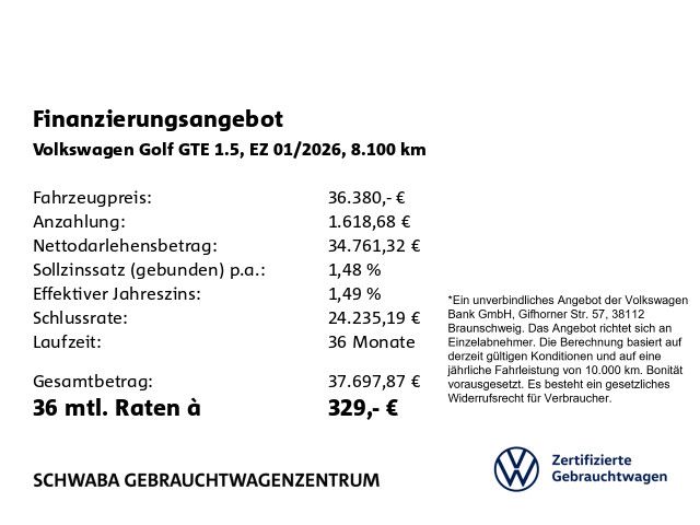 Volkswagen Golf GTE 1.5 DSG AHK NAV LED ACC SHZ foto 4