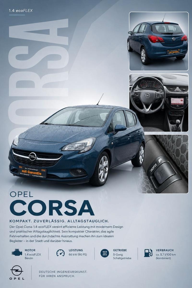 Opel Corsa E Edition*GARANTIE*KLIMA*SHZ*TÜV/NEU*