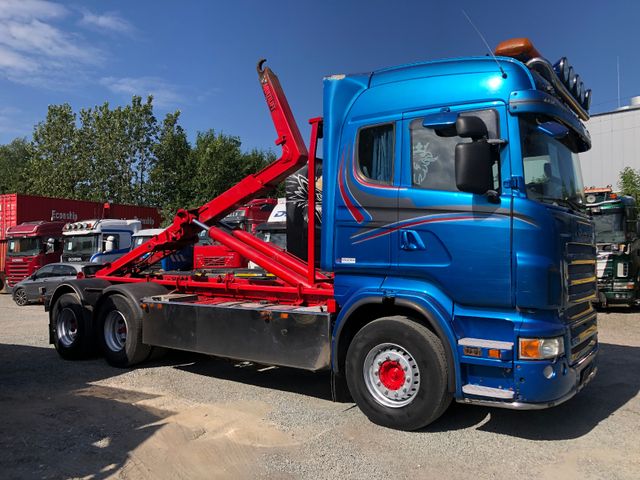 Scania R480 LB HSA 6x4,HIAB Multilift 20 Tons. Manual