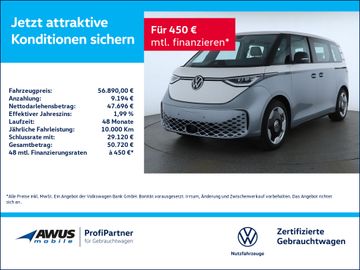 Volkswagen Leasingangebot: Volkswagen ID. Buzz Pro KR 210kW 84kWh PDC SHZ NAVI AHK LED
