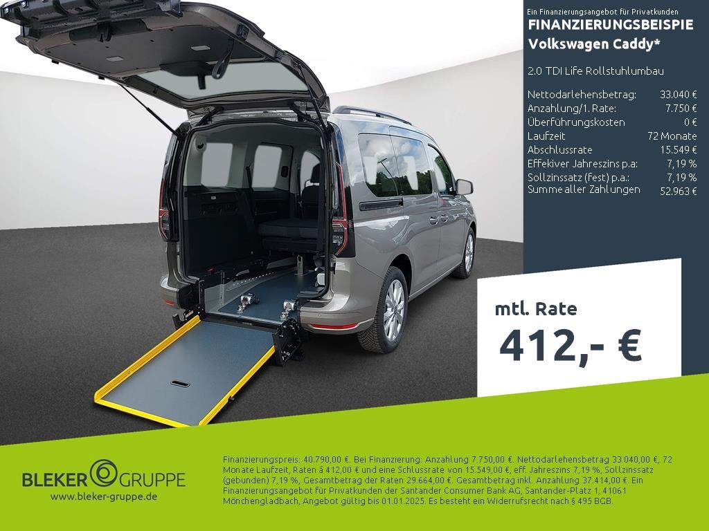 Volkswagen Caddy 2.0 TDI Life Rollstuhlumbau