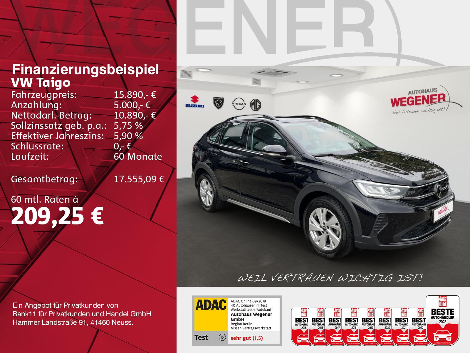 Volkswagen Taigo 1.0 TSI LIFE Ganzjahres*PDC*Bluetooth