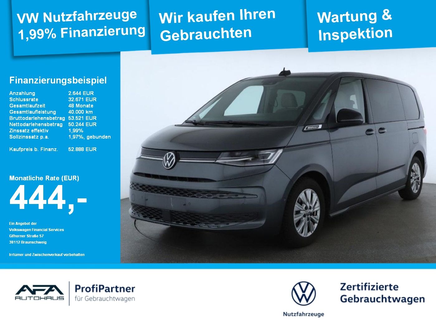 Volkswagen T7 Multivan 2.0 TDI LIFE DSG AHK*StdHz*LED*Navi