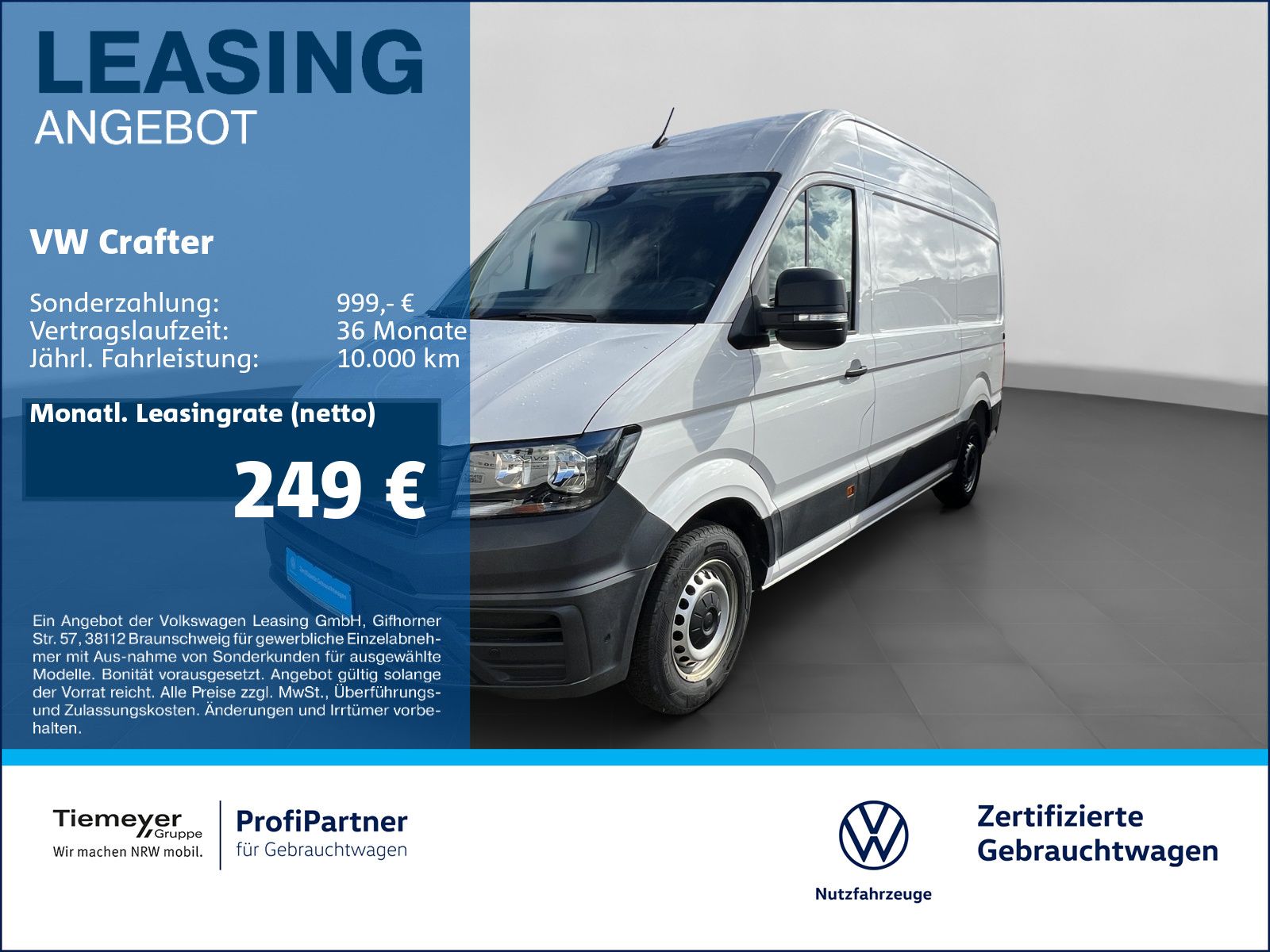 Volkswagen Crafter 35 Kasten MR HD 3-SITZE 270°TÜREN KAMERA