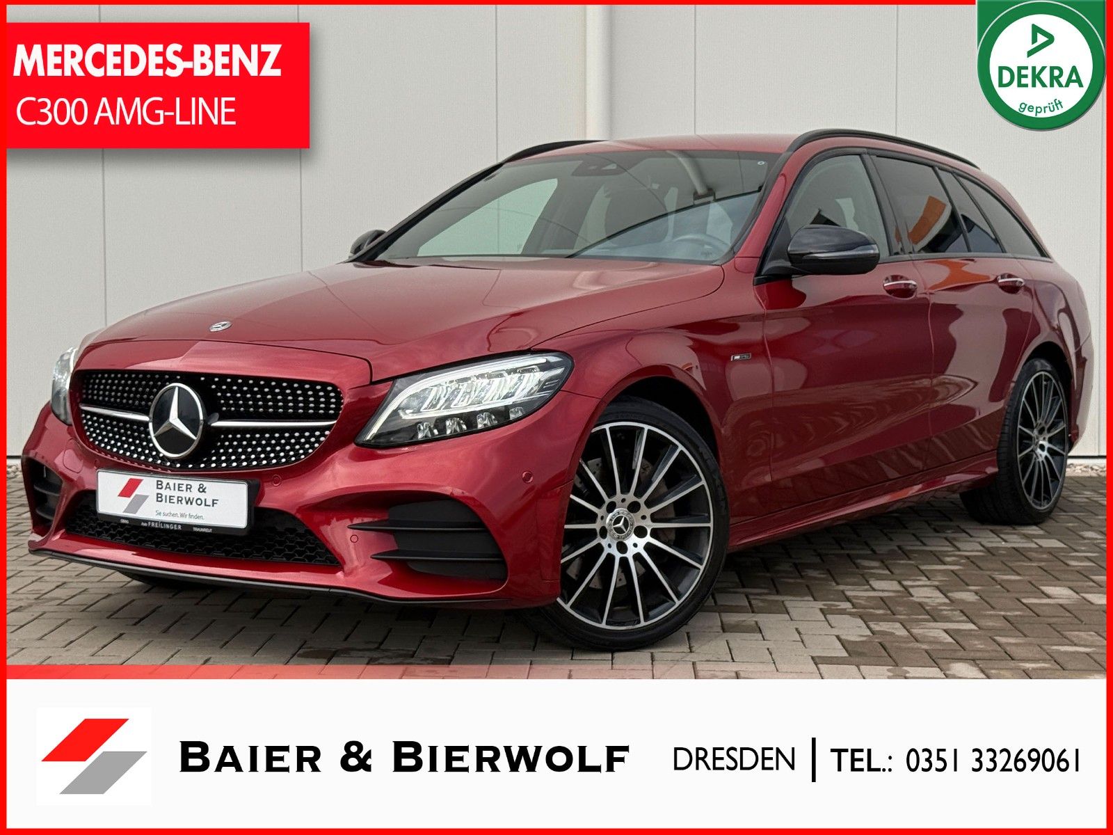 MERCEDES-BENZ C 300 T-Modell AMG LINE KEYLESS NIGHT VZE TOP