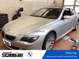 BMW 650i Coupe + 2.HAND + TÜV-bis-09.2027 - silberne BMW 650