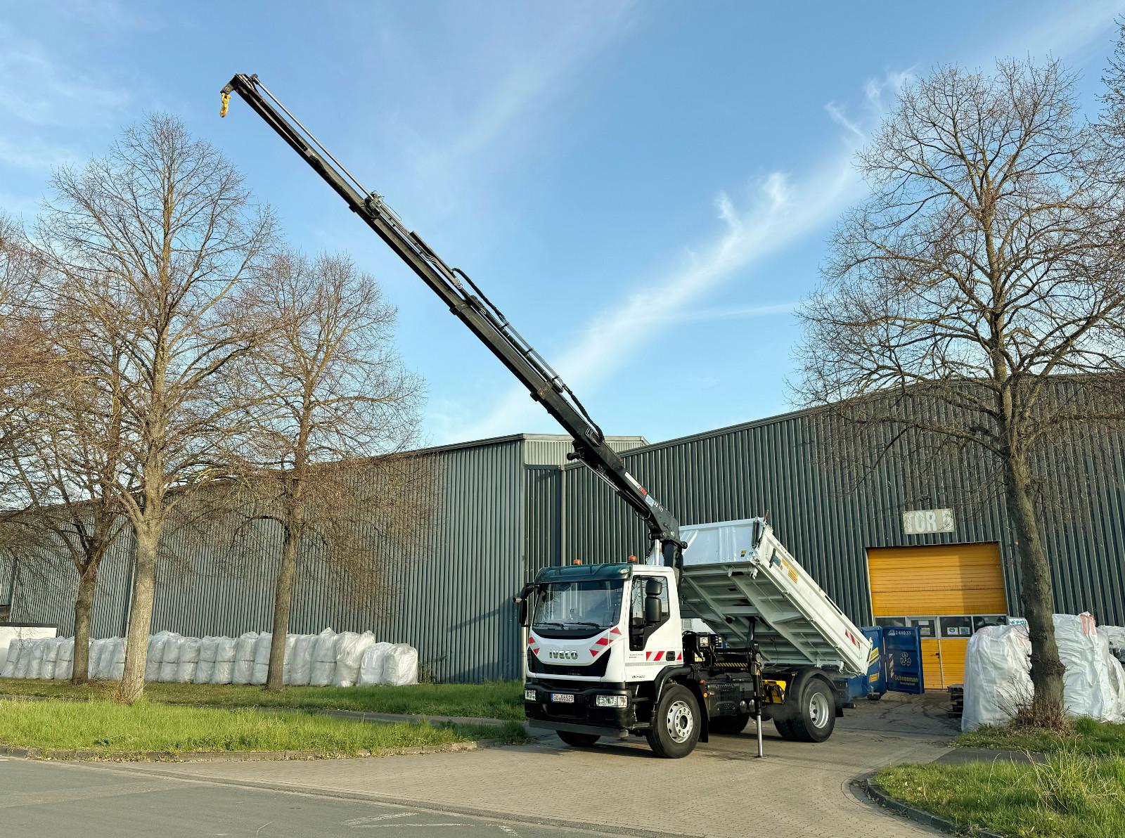 Iveco 180E - 80 TKm - EURO6 - Kipper - Kran