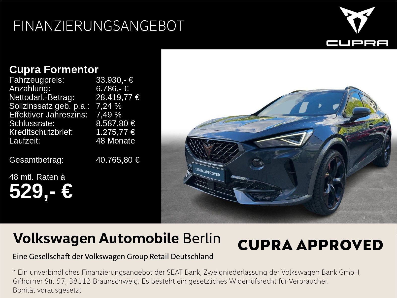 Cupra Formentor 2.0 TSI DSG VZ Navi Matrix SHZ ACC PDC foto 1