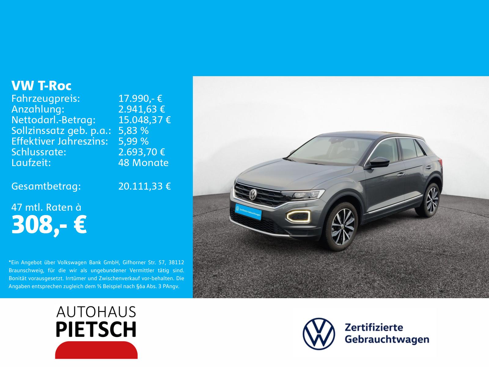 Volkswagen T-Roc 1.0 TSI Style LED Navi Kamera