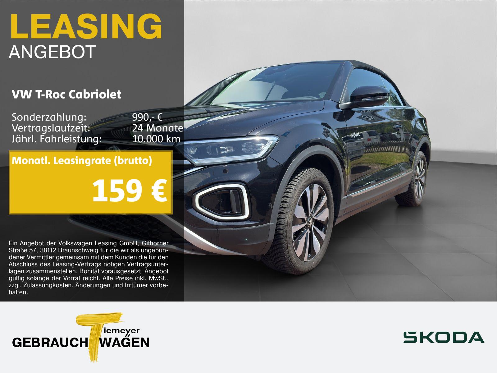 Volkswagen T-Roc Cabrio 1.0 TSI GOAL NAVI LED KAMERA APP-CO