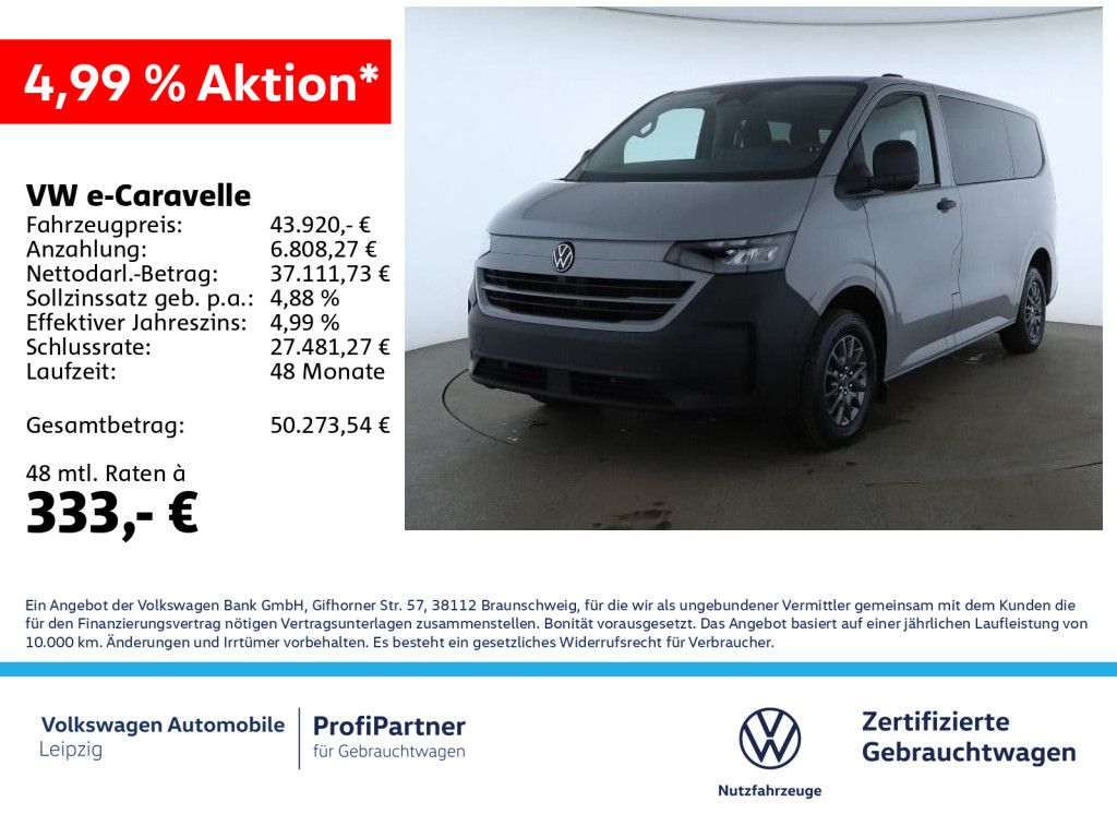 Volkswagen e-Caravelle *9-Sitzer*GRA*LED*RFK*Einparkhilfe