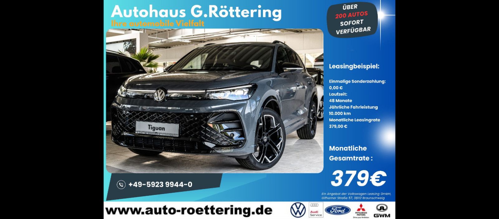 Volkswagen Tiguan 1.5 R-Line+AHK+Black Style+HUD+IQ-Light