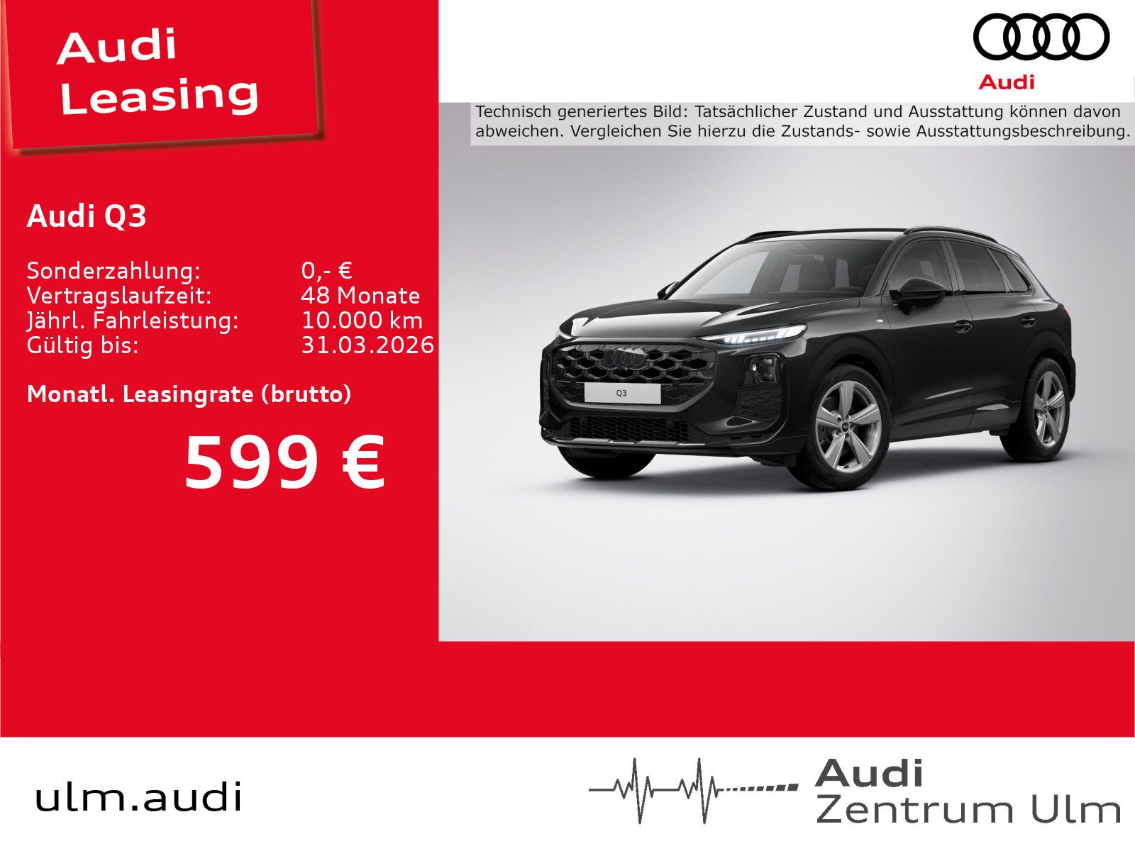Audi Q3 S-Line Black TDI LED+ NAVI TECH NEUES MODELL
