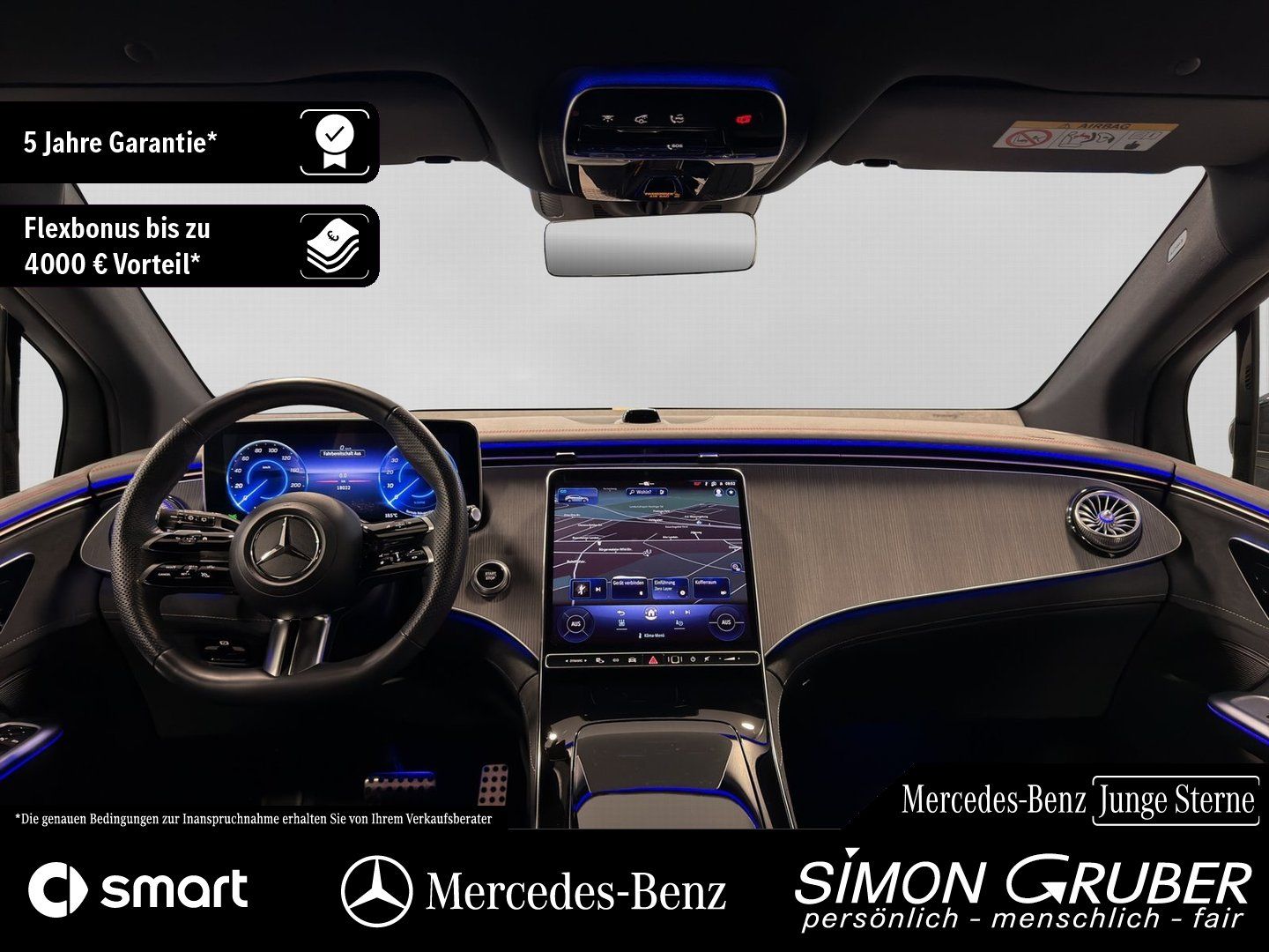 Fahrzeugabbildung Mercedes-Benz EQE 350 4M SUV AMG DigiLight 360 ACC 21Zoll