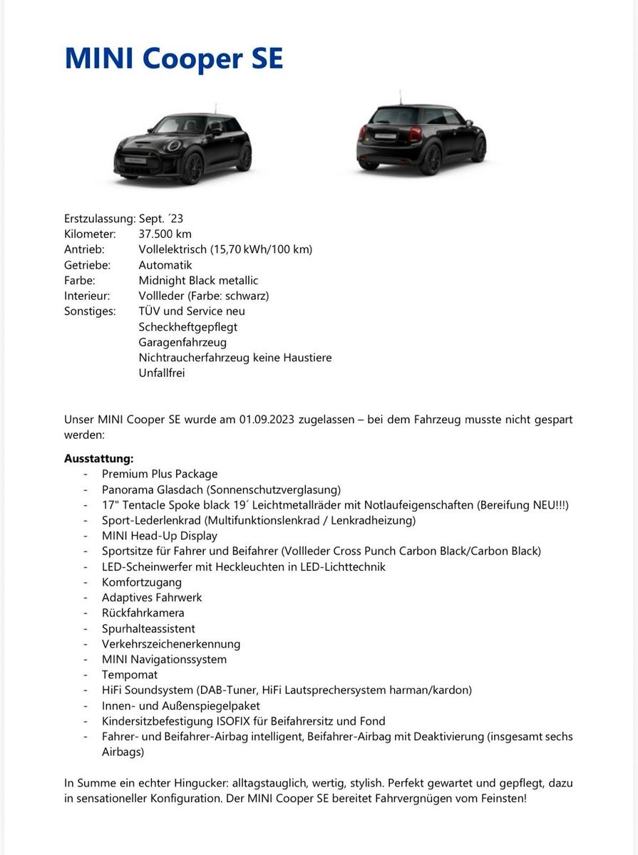 MINI MINI Cooper SE