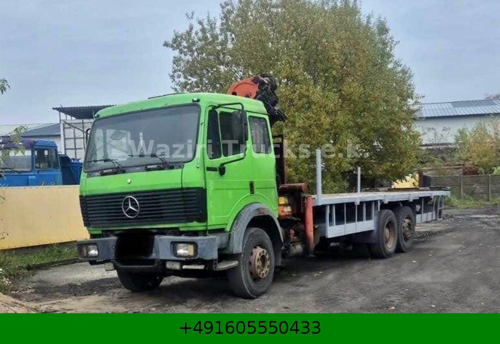 Mercedes-Benz 2429 Plattform plus crane 5300Kg V8 in top 2435