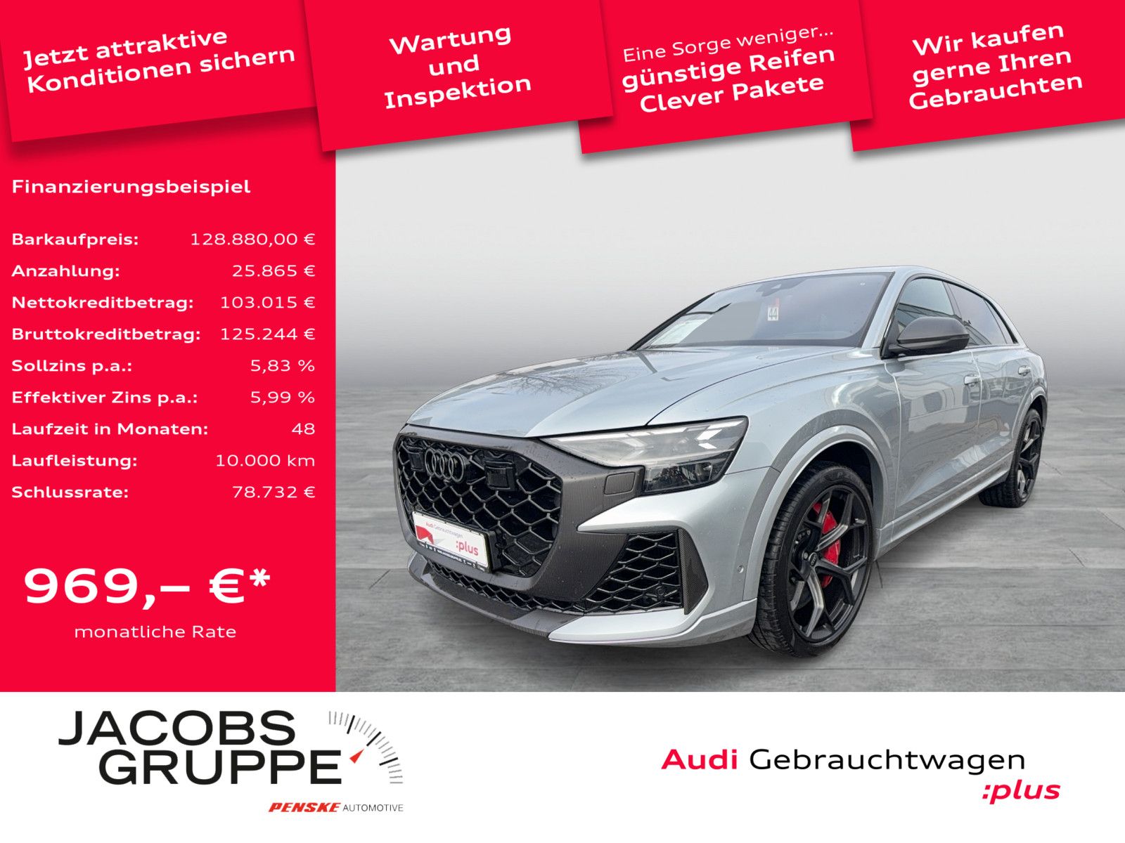 AUDI RSQ8 performance Keramik/305km/h/Carbon/RS-AGA/2