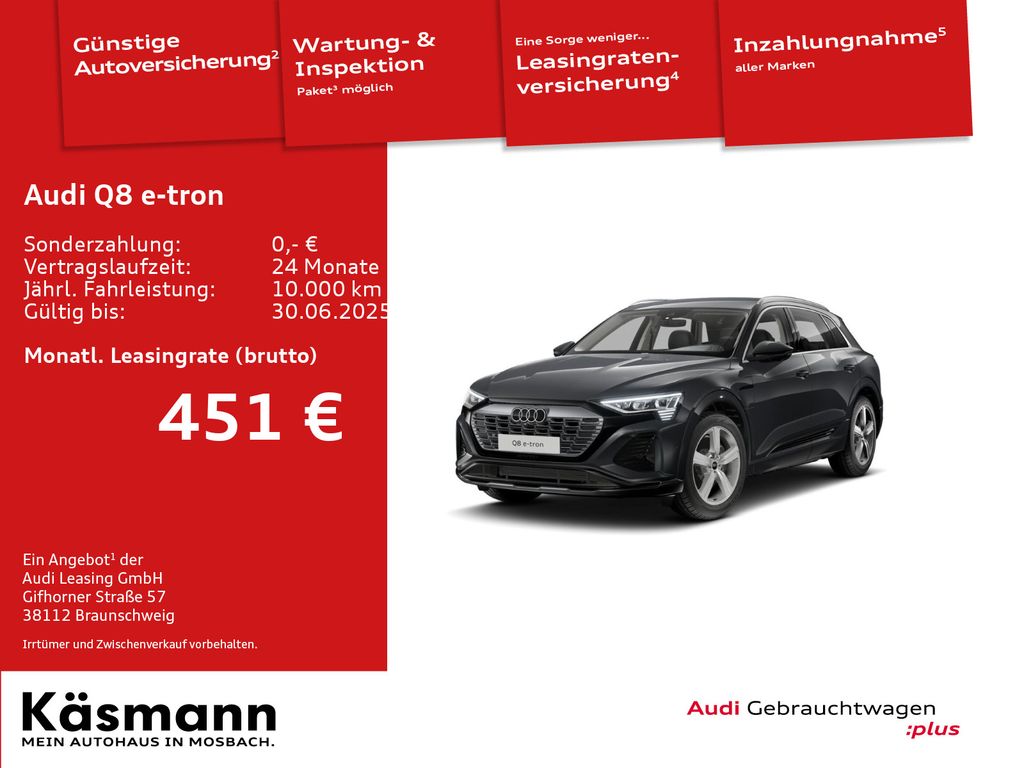 Audi Q8 e-tron S line 50 qu MATRIX 360° NAV SHZ ACC