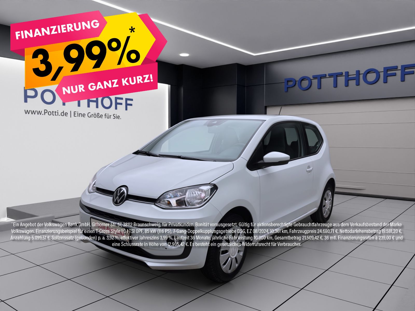 Volkswagen up! 1.0 MPI MOVE UP! KAMERA PDC SITZHZG KLIMA
