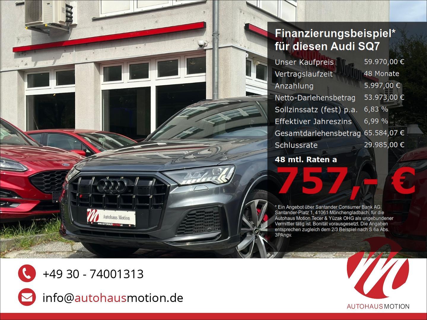Audi SQ7 4.0 quattro TDI 21'LM Matrix Pano HUD Kamera