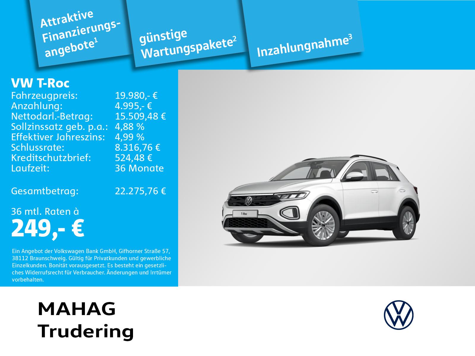 Volkswagen T-Roc Life 1.0 TSI LED ParkAssist RearView App 6