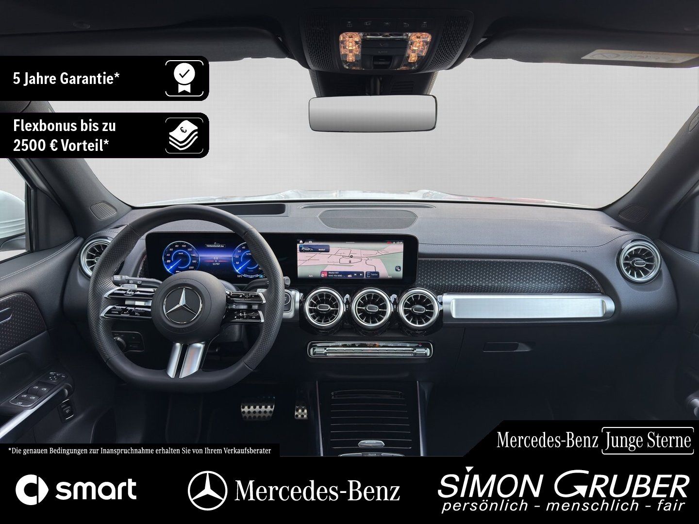 Fahrzeugabbildung Mercedes-Benz EQB 300 4M AMG Pano HUD Leder Distronic 7Sitze