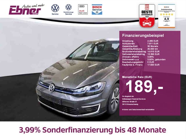 Volkswagen Golf VII e-GOLF ACC+CCS+LED+NAVI+APP+SITZHZG+2xP