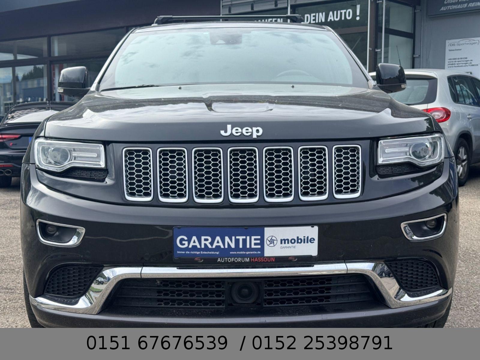 Jeep Grand Cherokee 3.0 CRD Summit | 250 ch | BVA | Toit panoramique | Harman Kardon | Sièges chauffants/ventilés à mémoire | Suspension pneumatique
