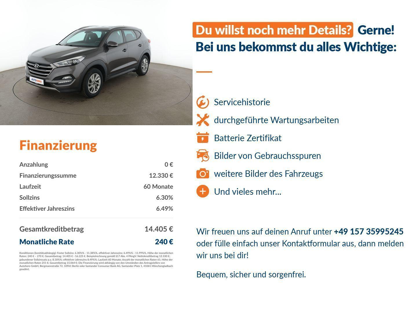 Hyundai Tucson 1.6 Trend blue 2WD *NAVI*CAM*PDC*SHZ*AHK*