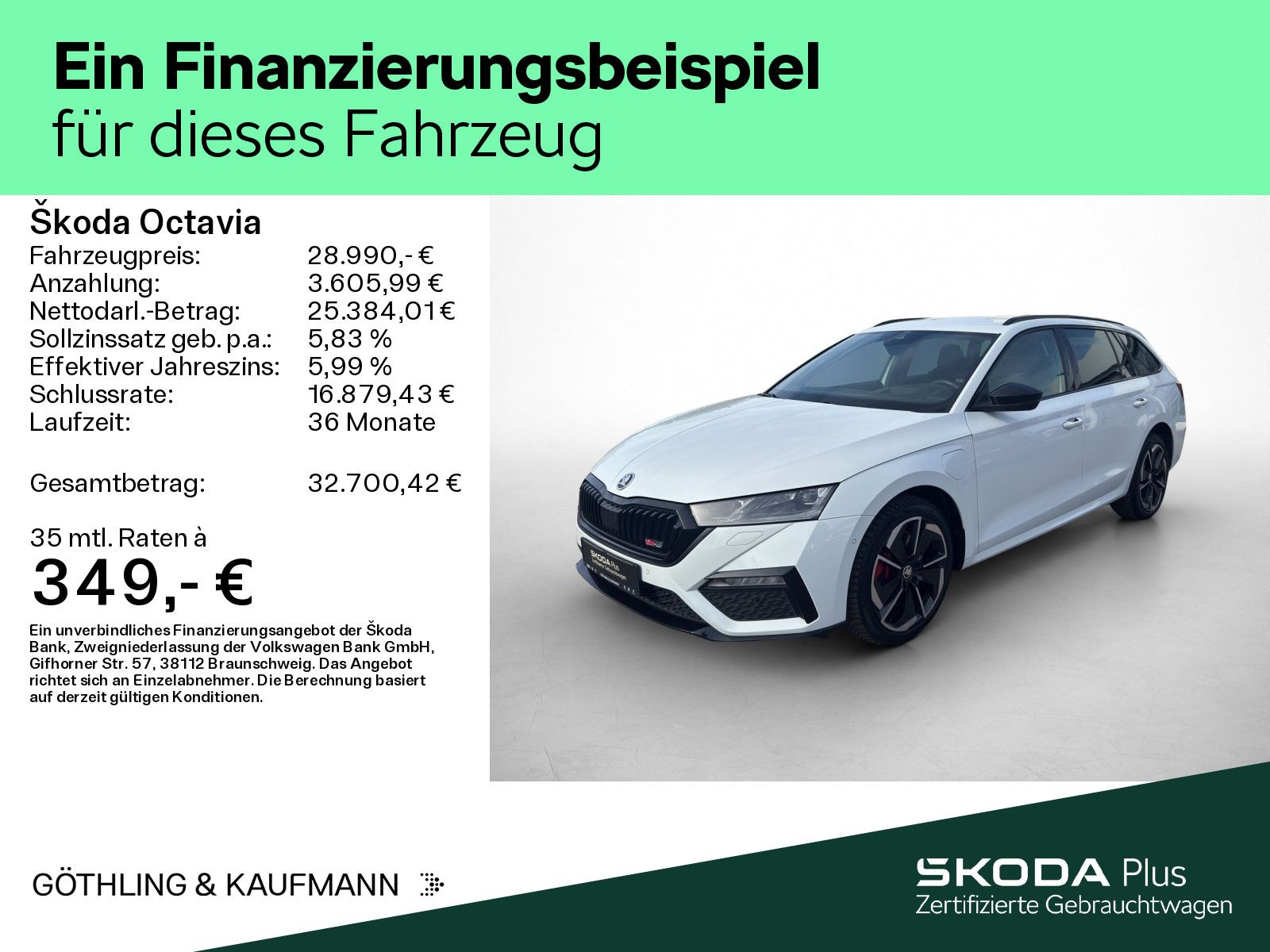 Skoda Octavia RS Combi*NAVI*KEYLESS*LED*PDC*SHZ* imagem 2
